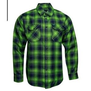 Dixxon Flannel The Legion Shirt Mens XL Action Green Blue Seattle Seahawks New